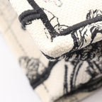 Dior Tote Bag Book Small White Black Canvas — view 6