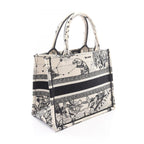 Dior Tote Bag Book Small White Black Canvas — view 2
