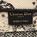 Dior Tote Bag Book Small White Black Canvas — view 4