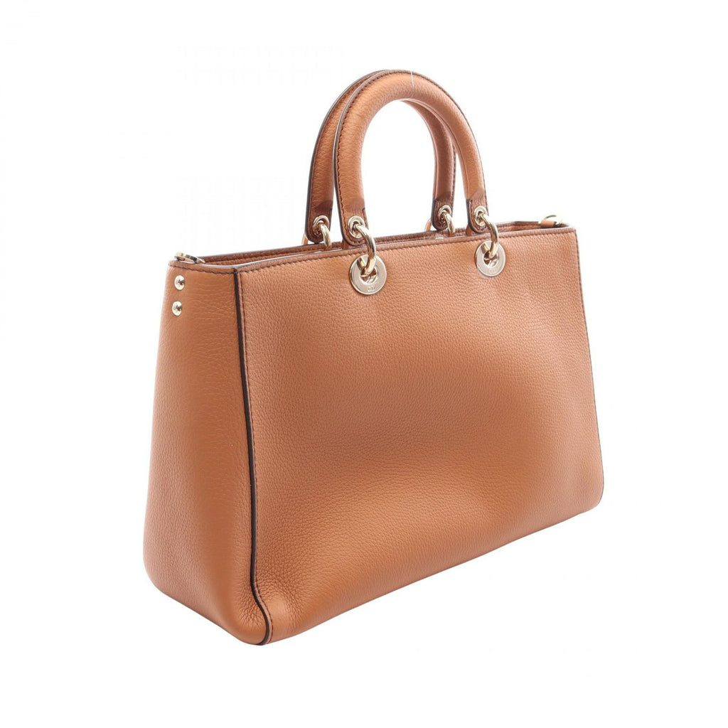 Dior Handbag Lady D-sire Large 2-Way Brown Leather — view 2