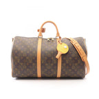 Louis Vuitton Boston Bag Keepall Bandouliere 50 Monogram Perforation Leather