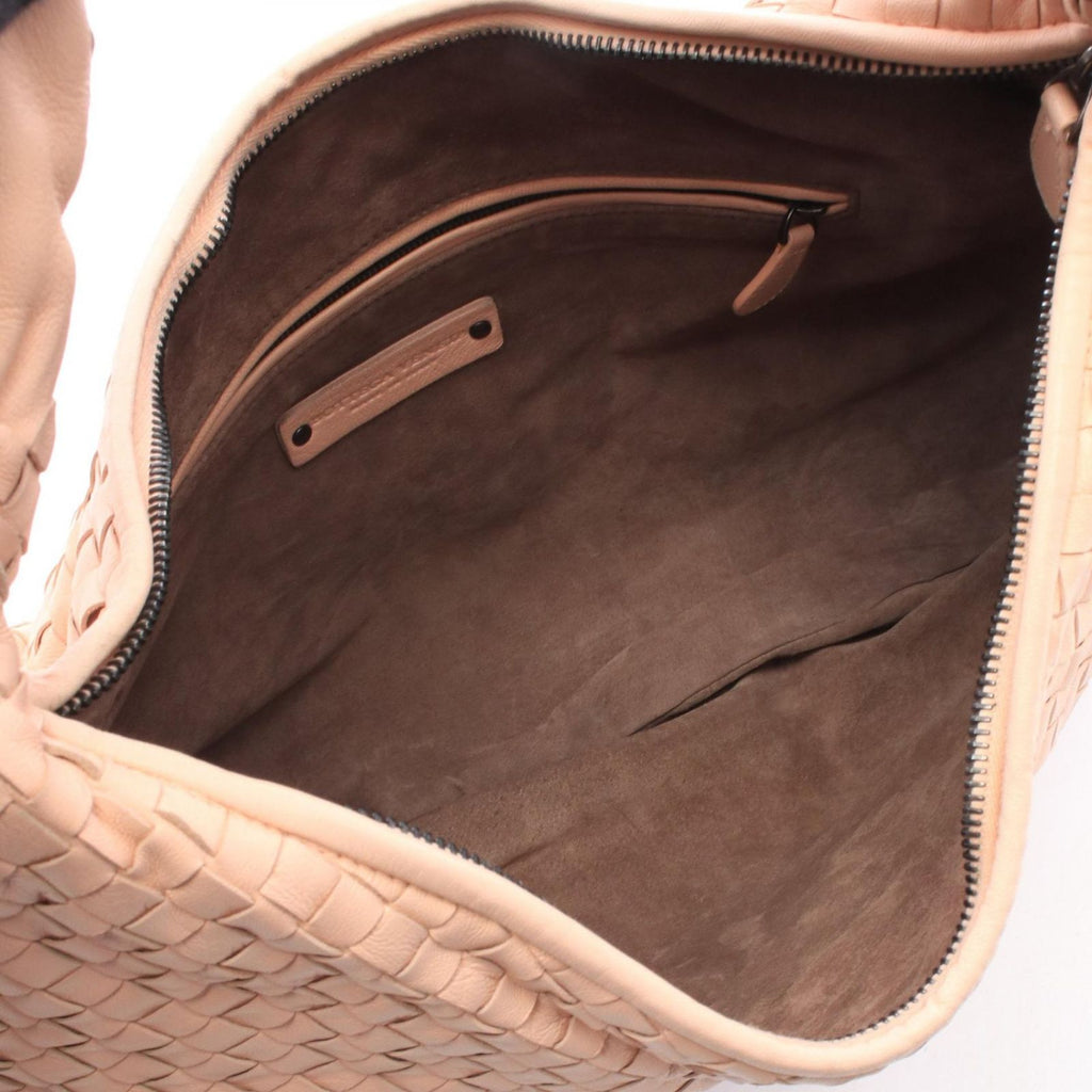 Bottega Veneta Shoulder Bag Intrecciato Light Pink Leather — view 3