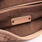 Bottega Veneta Shoulder Bag Intrecciato Light Pink Leather — view 4