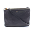 Celine Shoulder Bag Trio Large Black Leather