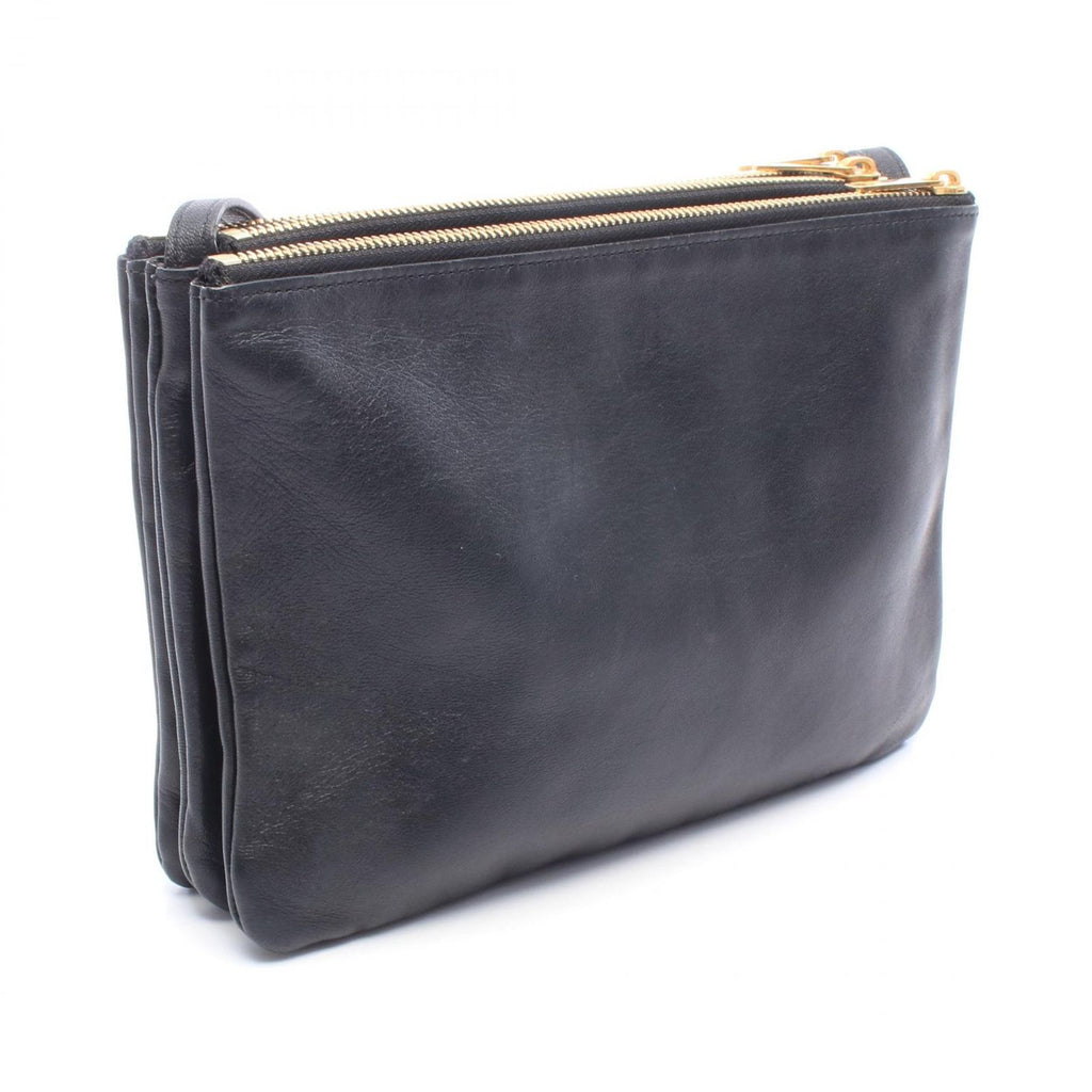 Celine Shoulder Bag Trio Large Black Leather — view 2