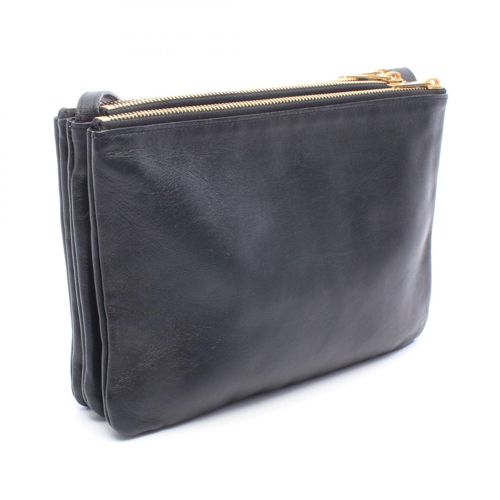 Celine Shoulder Bag Trio Large Black Leather — view 2
