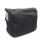 Prada Shoulder Bag Black Nylon Leather Triangle Logo — view 2