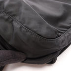 Prada Shoulder Bag Black Nylon Leather Triangle Logo — view 8