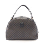 Celine Handbag Macadam Black Brown Leather