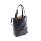 Loewe Handbag Puzzle Fold Mini 2-Way Black Leather Tote — view 2