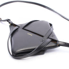 Loewe Handbag Puzzle Fold Mini 2-Way Black Leather Tote — view 6