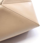 Loewe Tote Bag Puzzle Medium Beige Leather Fold — view 5