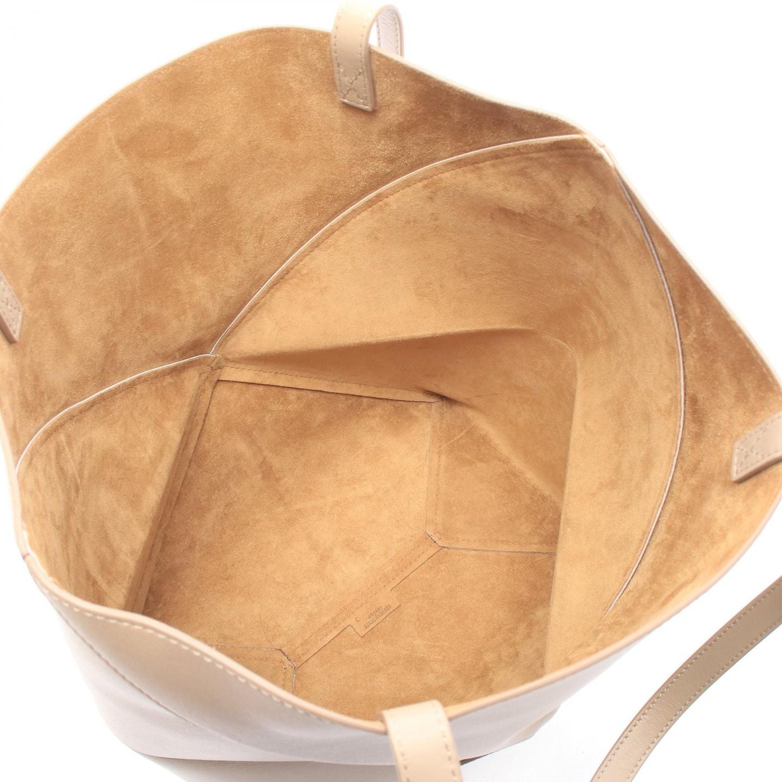 Loewe Tote Bag Puzzle Medium Beige Leather Fold — view 3
