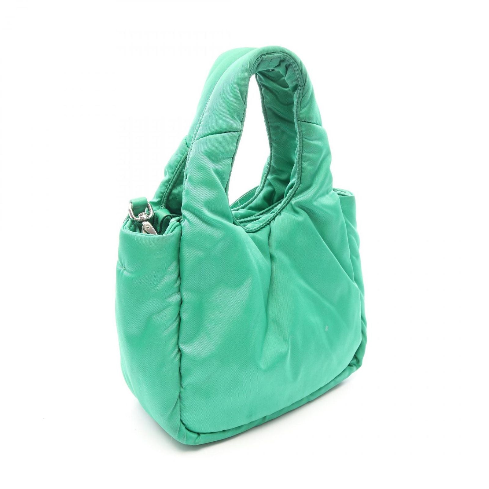 Prada Handbag Padded Green Nylon 2-Way Mini — view 2