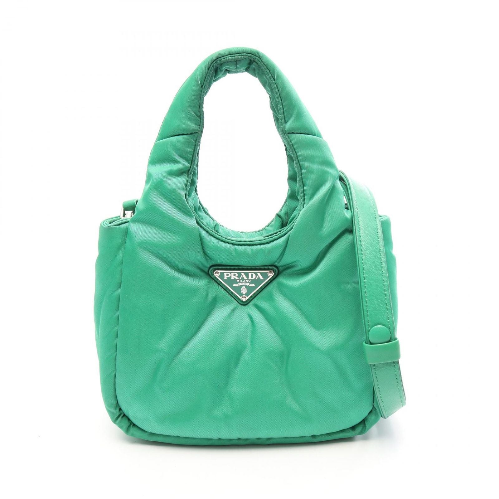 Prada Handbag Padded Green Nylon 2-Way Mini