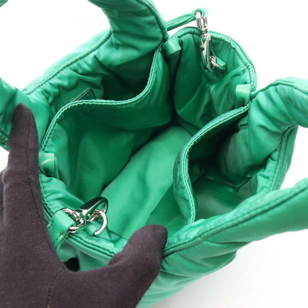 Prada Handbag Padded Green Nylon 2-Way Mini — view 3