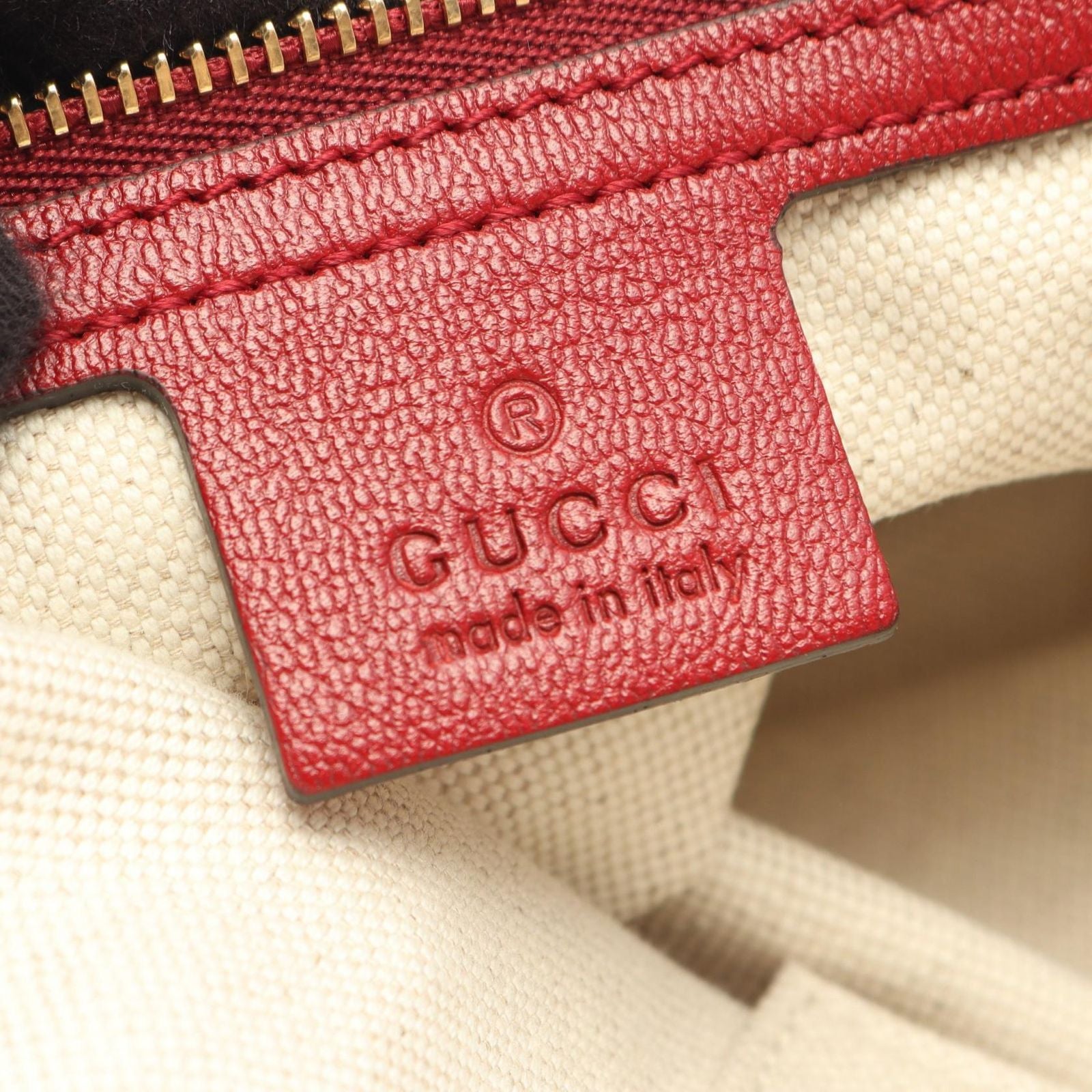 Gucci Handbag Horsebit 1955 Bamboo Multicolor Cotton Leather — view 4