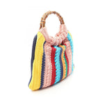 Gucci Handbag Horsebit 1955 Bamboo Multicolor Cotton Leather — view 2