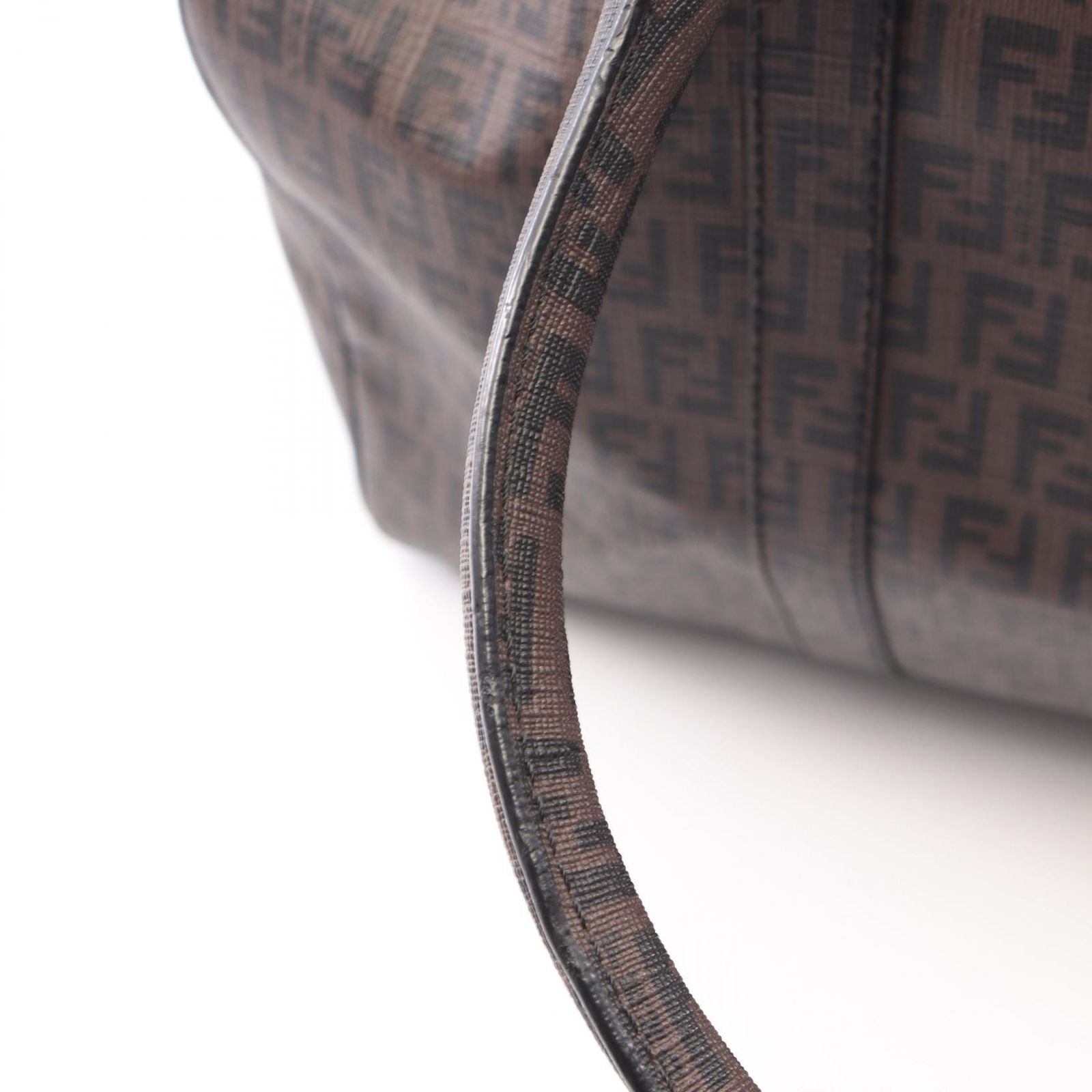 Fendi Boston Bag Zucchino Brown Black — view 7