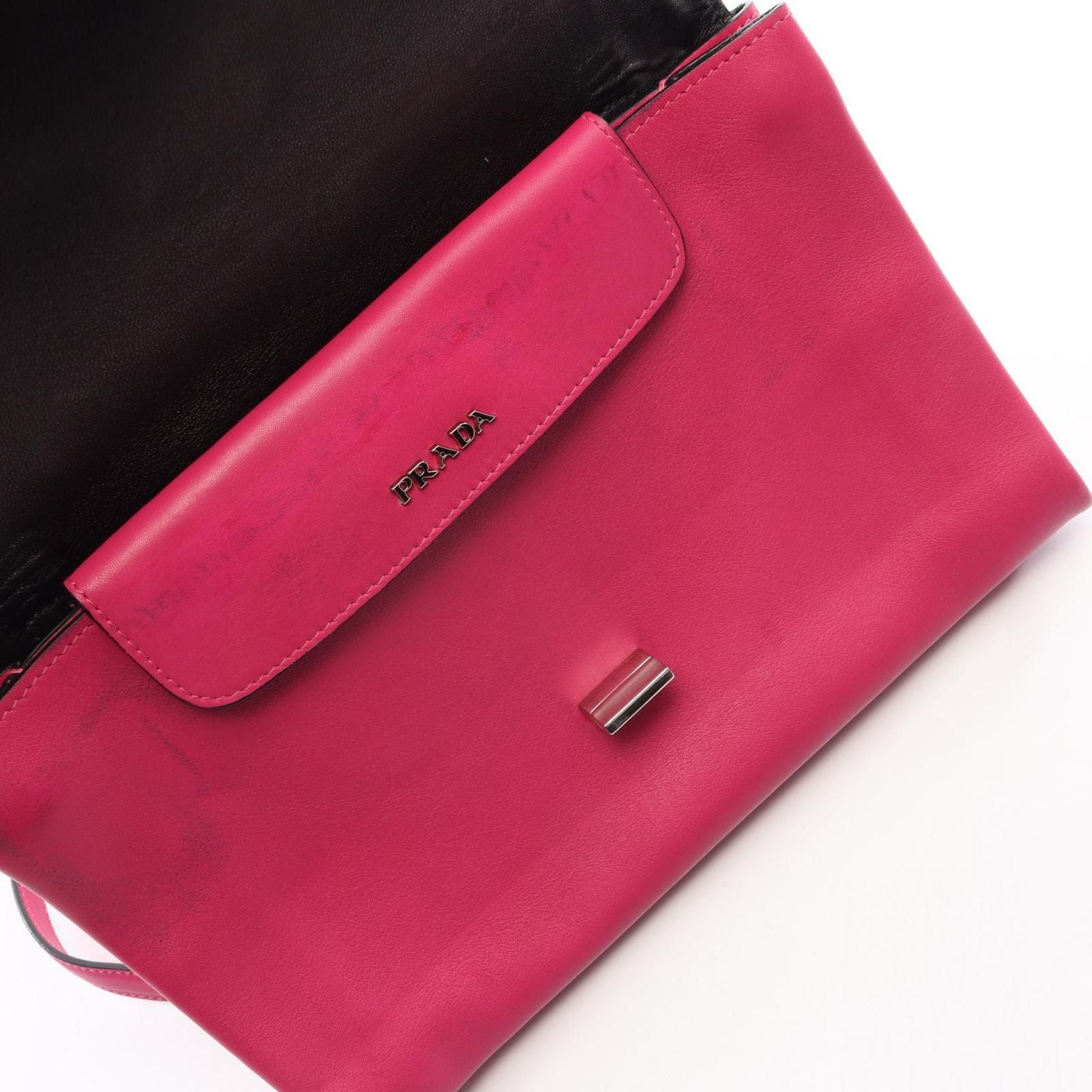 Prada Shoulder Bag Lux Pink Leather — view 8