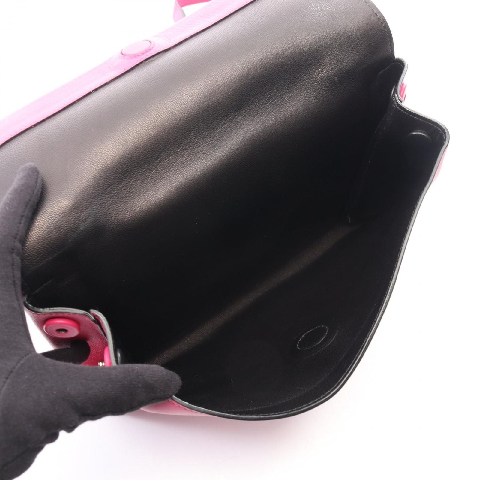 Prada Shoulder Bag Lux Pink Leather — view 4