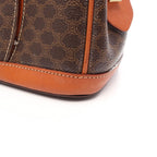 Celine Handbag Macadam Brown Dark Leather — view 5