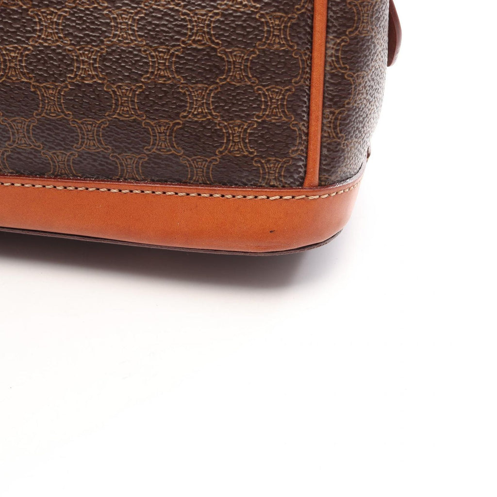Celine Handbag Macadam Brown Dark Leather — view 7
