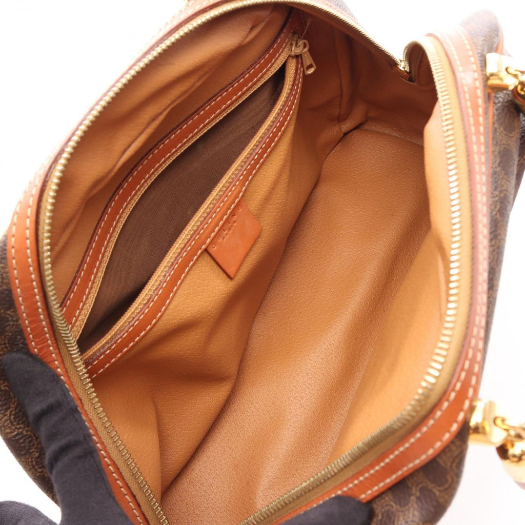 Celine Handbag Macadam Brown Dark Leather — view 3