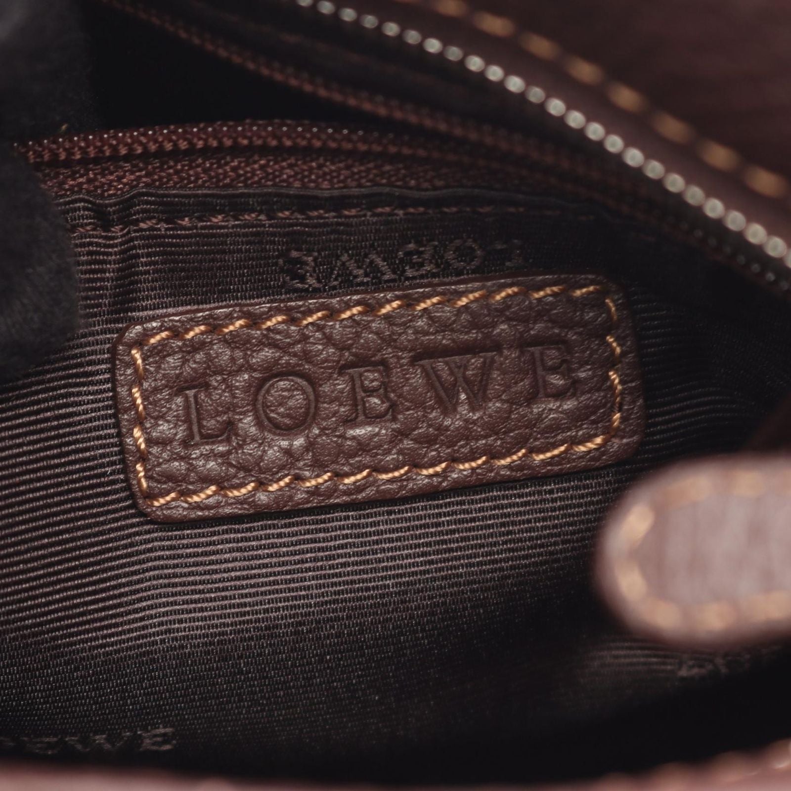 Loewe Shoulder Bag Senda Dark Brown Leather — view 4