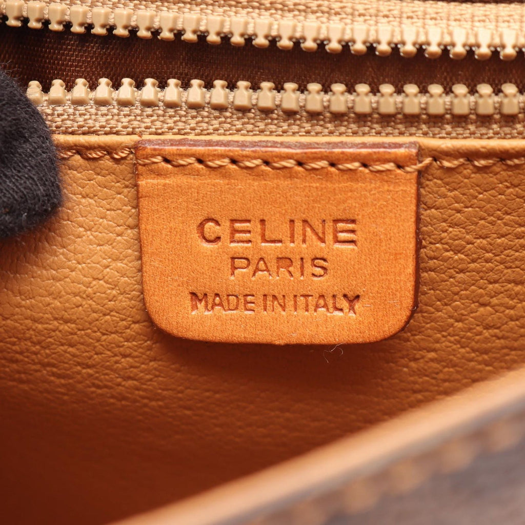 Celine Shoulder Bag Macadam Brown Dark Leather — view 4