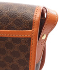 Celine Shoulder Bag Macadam Brown Dark Leather — view 8