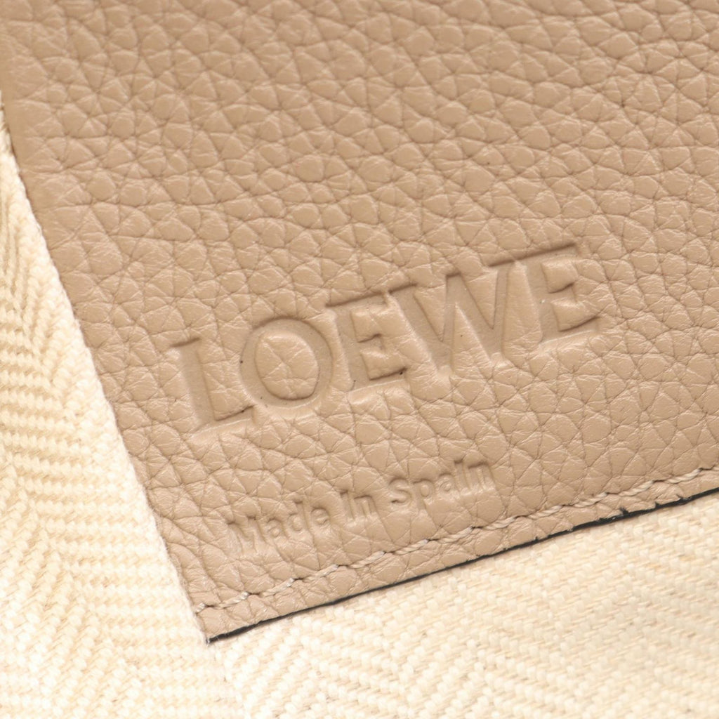 Loewe Handbag Hammock Medium 2-Way Beige Brown Leather Bag — view 4