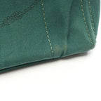 Prada Tote Bag Canapa 2-Way Green Black Canvas Medium — view 8