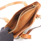 Celine Tote Bag Macadam Beige Brown Leather — view 3