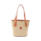 Celine Tote Bag Macadam Beige Brown Leather