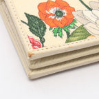 Gucci Bifold Wallet GG Marmont Flora Compact Ivory Multi Canvas Leather — view 8