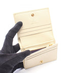 Gucci Bifold Wallet GG Marmont Flora Compact Ivory Multi Canvas Leather — view 3