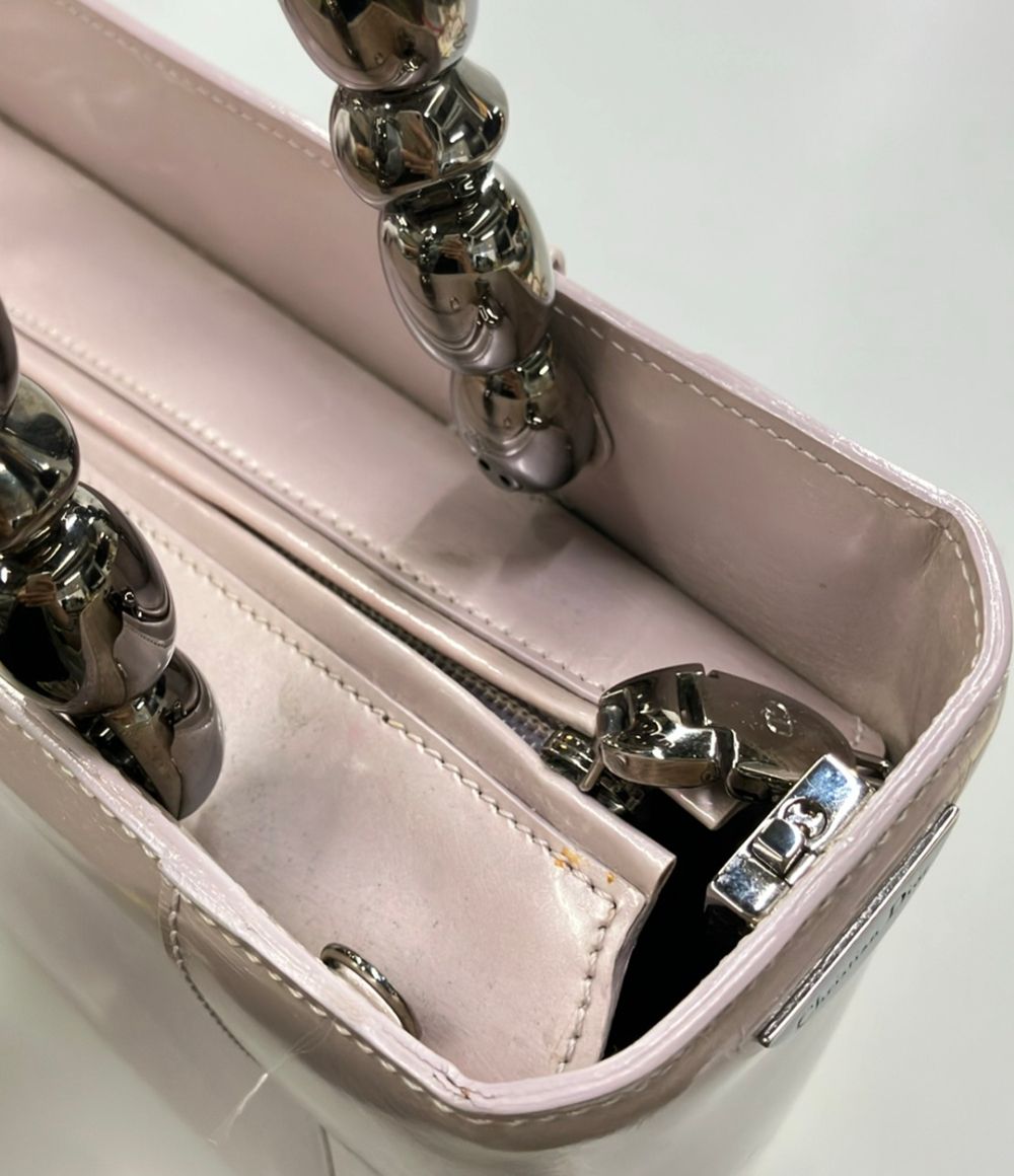 Dior 2-Way Shoulder Bag Patent Malice Pearl — view 8