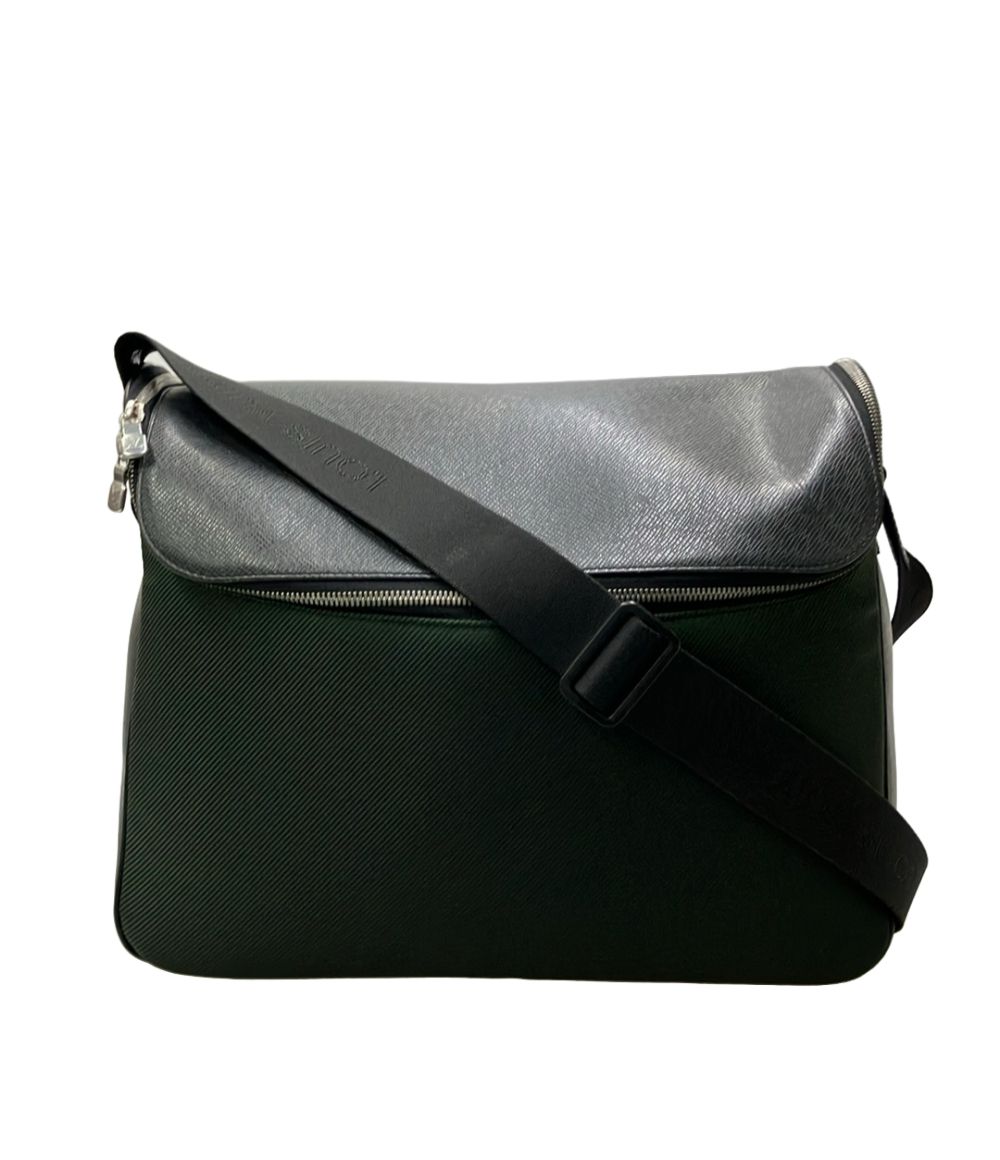 Louis Vuitton Shoulder Bag Crossbody Leather Taiga