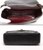 Chanel Chain Shoulder Bag Crossbody Gold V-stitch Chevron Singlechain — view 3