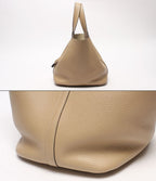 Hermes Handbag Silver Taurillon Clemence Picotin Lock PM — view 6