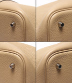 Hermes Handbag Silver Taurillon Clemence Picotin Lock PM — view 5
