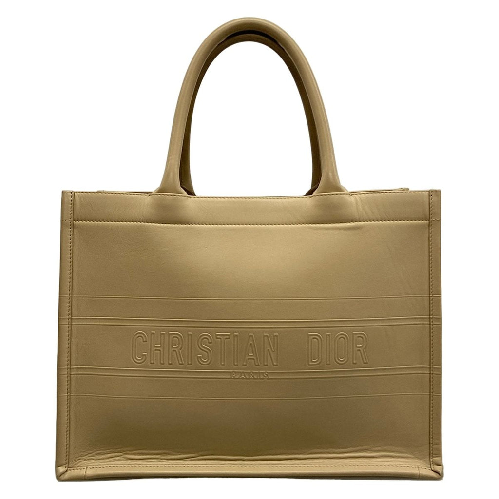 Dior Tote Bag Book Medium Vintage Small Beige
