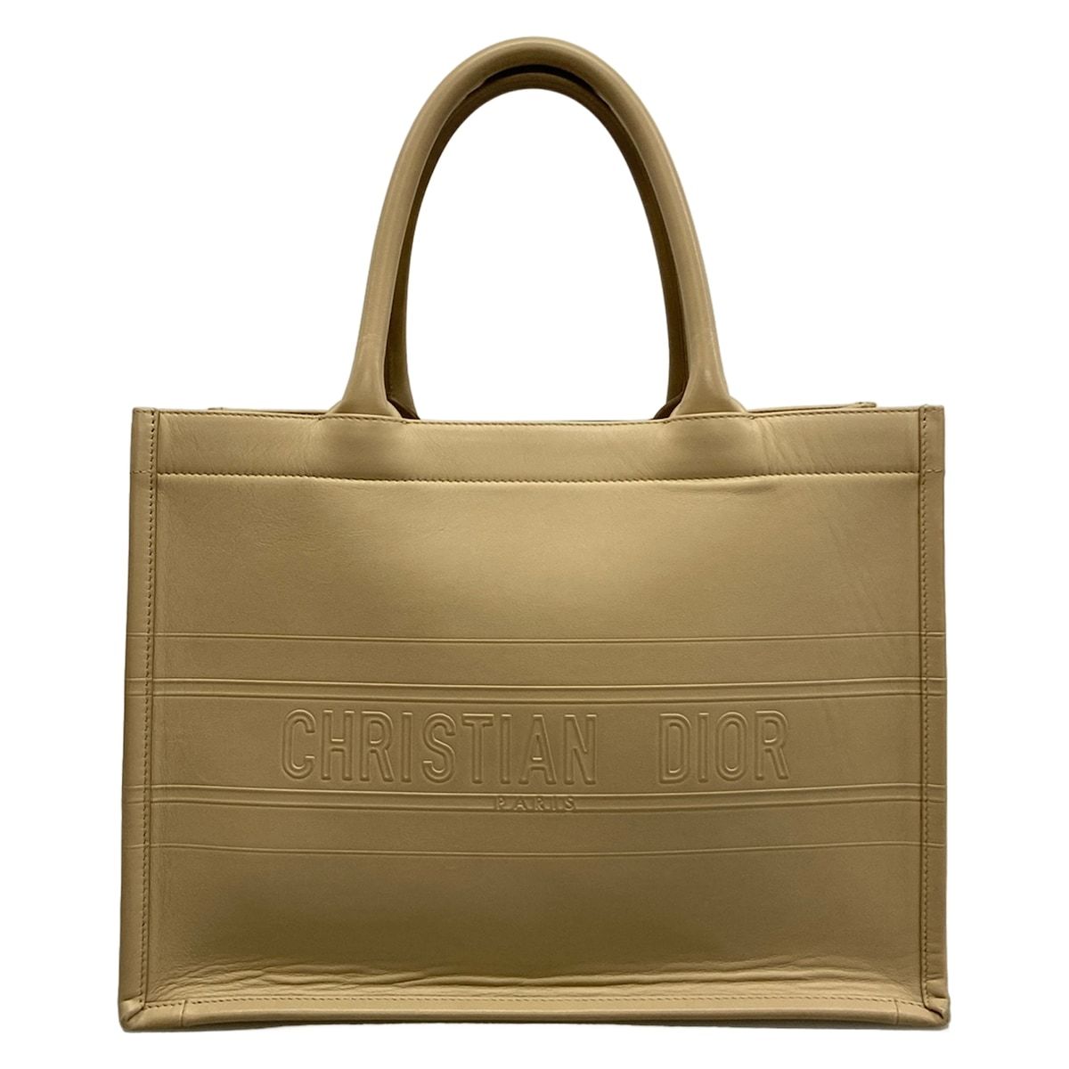 Dior Tote Bag Book Medium Vintage Small Beige