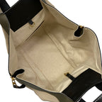 Loewe Handbag Hammock Medium Khaki Ivory Black Tricolor — view 7