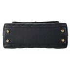 Chanel Handbag Small Top Handle Flap Bag Quilted Coco XS Black — view 5