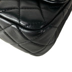 Chanel Shoulder Bag Mini Quilted Black Metal Gold Chain Coco Ball Lambskin — view 6