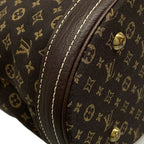 Louis Vuitton Shoulder Bag Monogram Mini Lin Bucket PM Ebene Cotton Linen — view 6