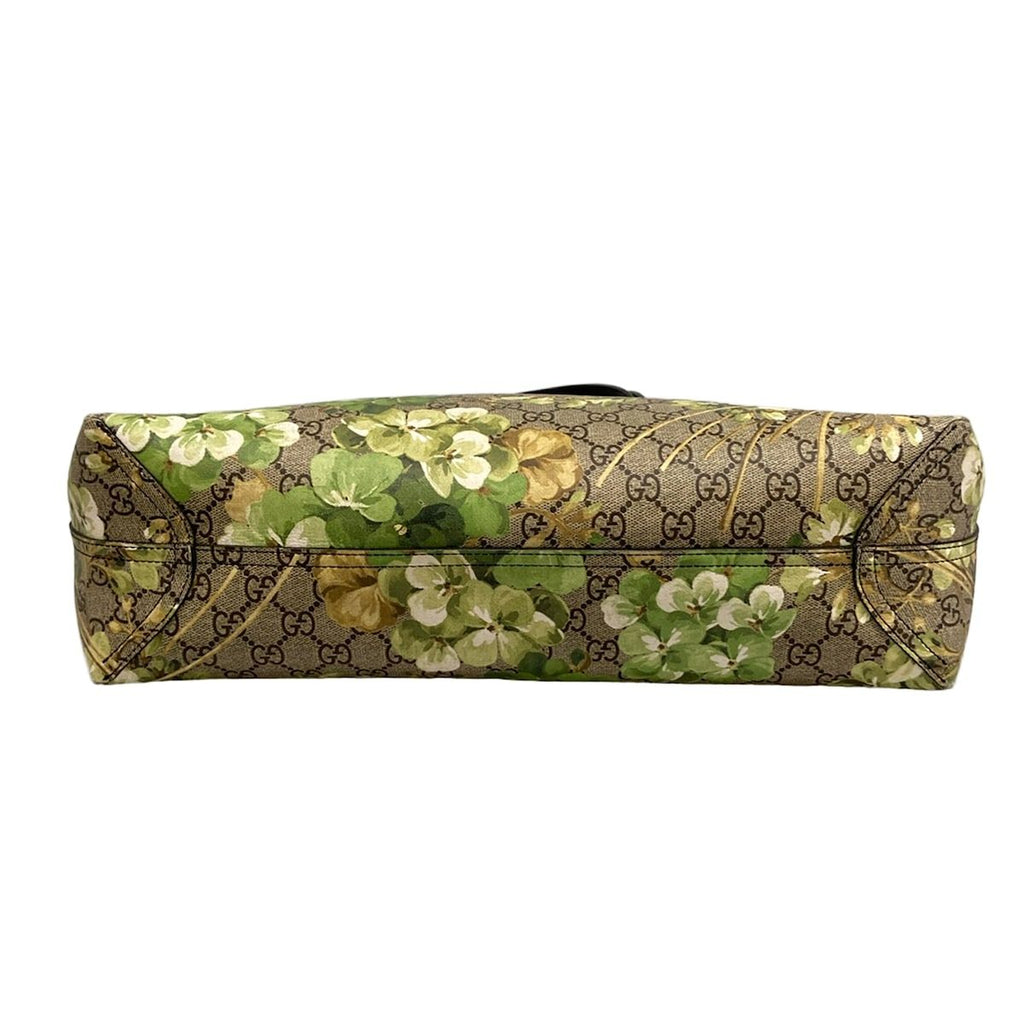 Gucci Tote Bag GG Blooms Medium Reversible Leather Beige Yellow Green Multi — view 5