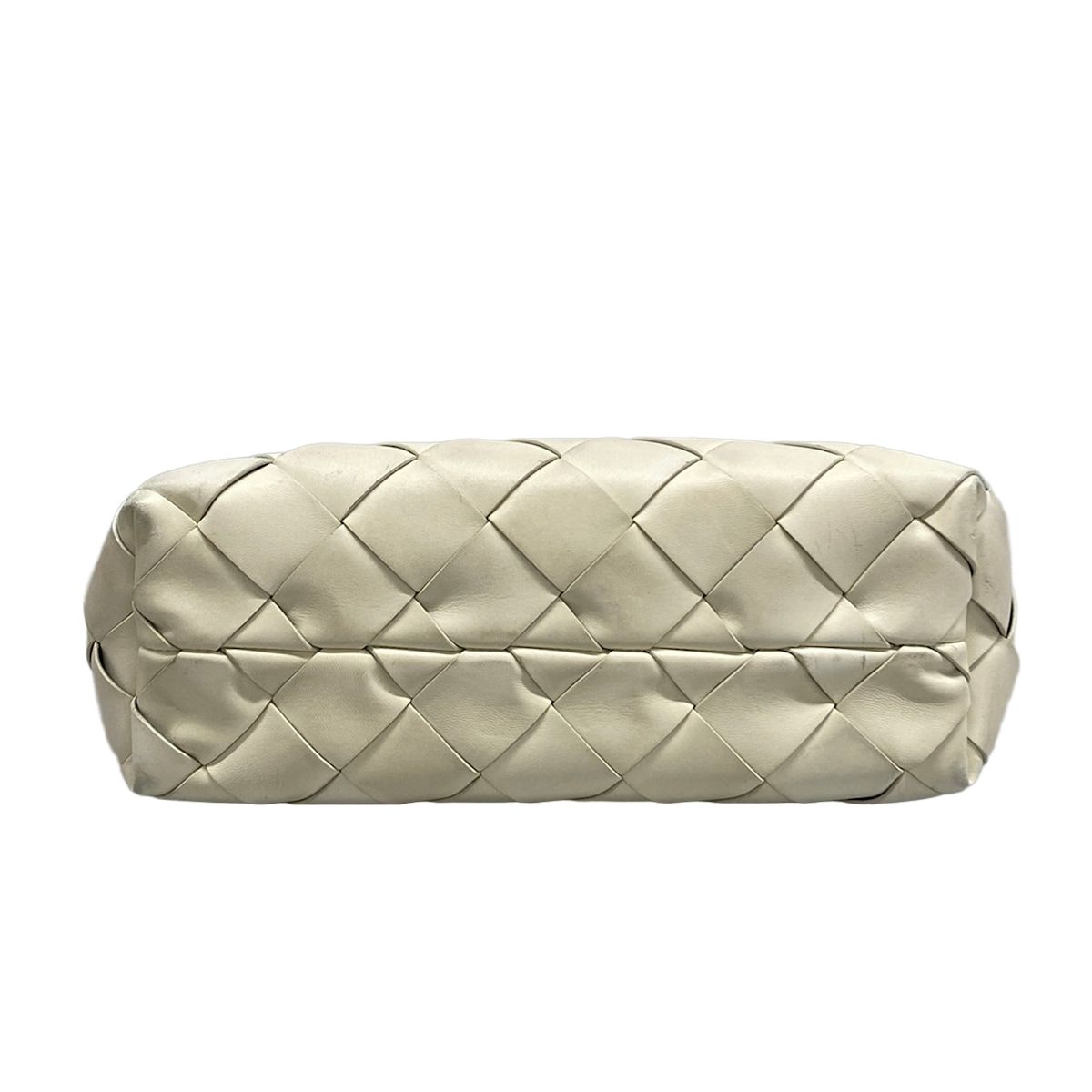 Bottega Veneta Tote Bag Maxicaba Maxi Intrecciato White Leather — view 5